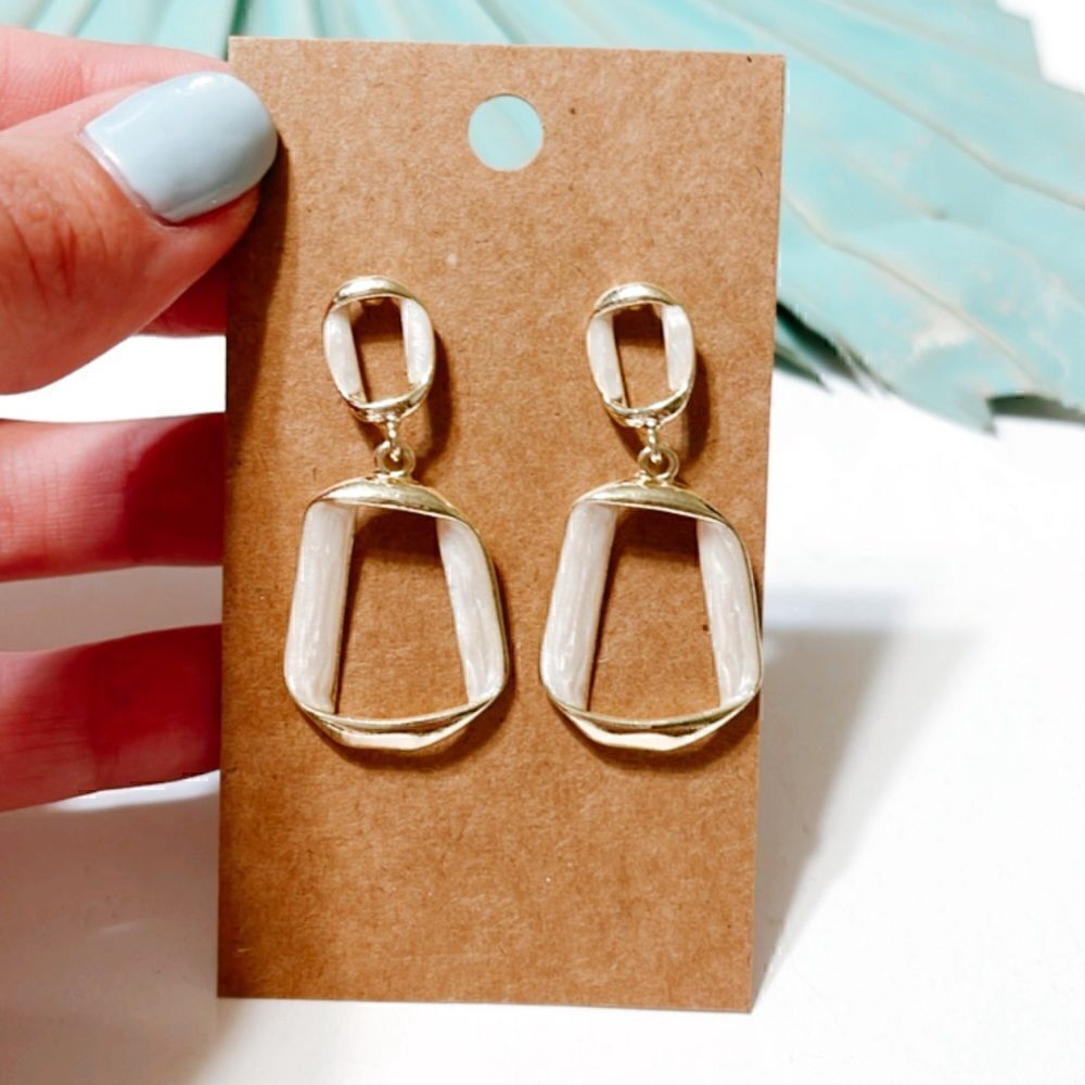 Geo dangle earrings S154